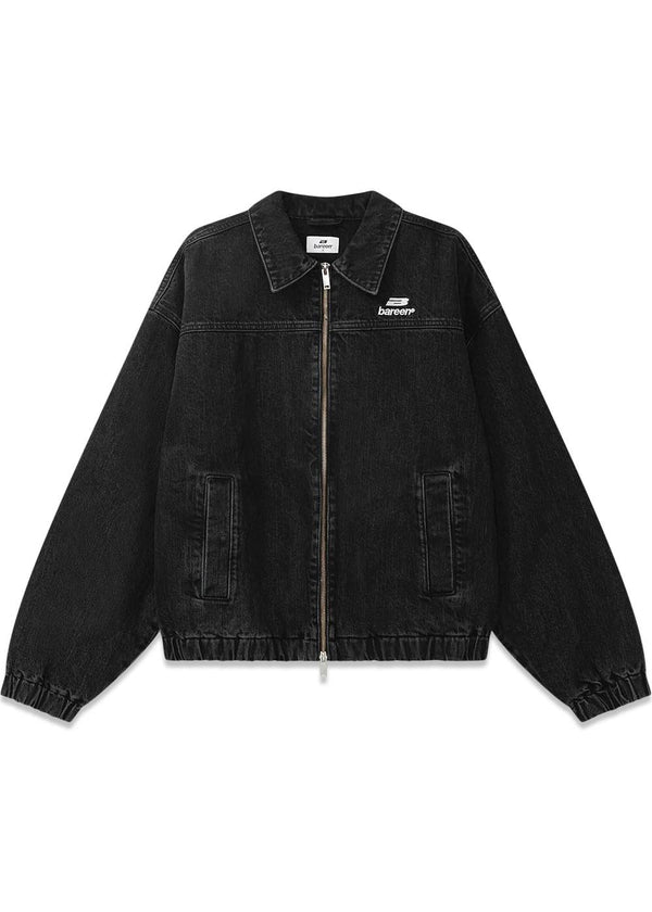 DENIM WORKWEAR JACKET - Black Wash-Outerwear-Bareen-Butler Loftet