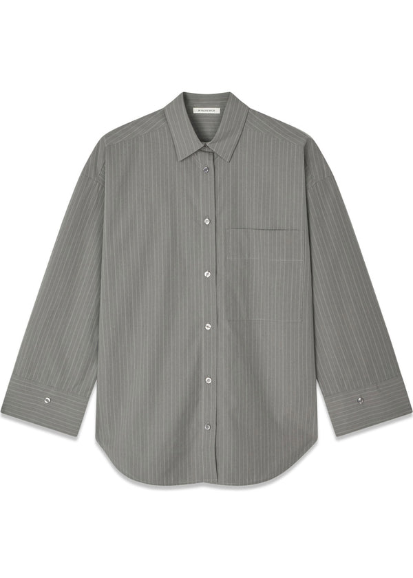 DERRIS - Grey Stripe-Shirts-By Malene Birger-Butler Loftet