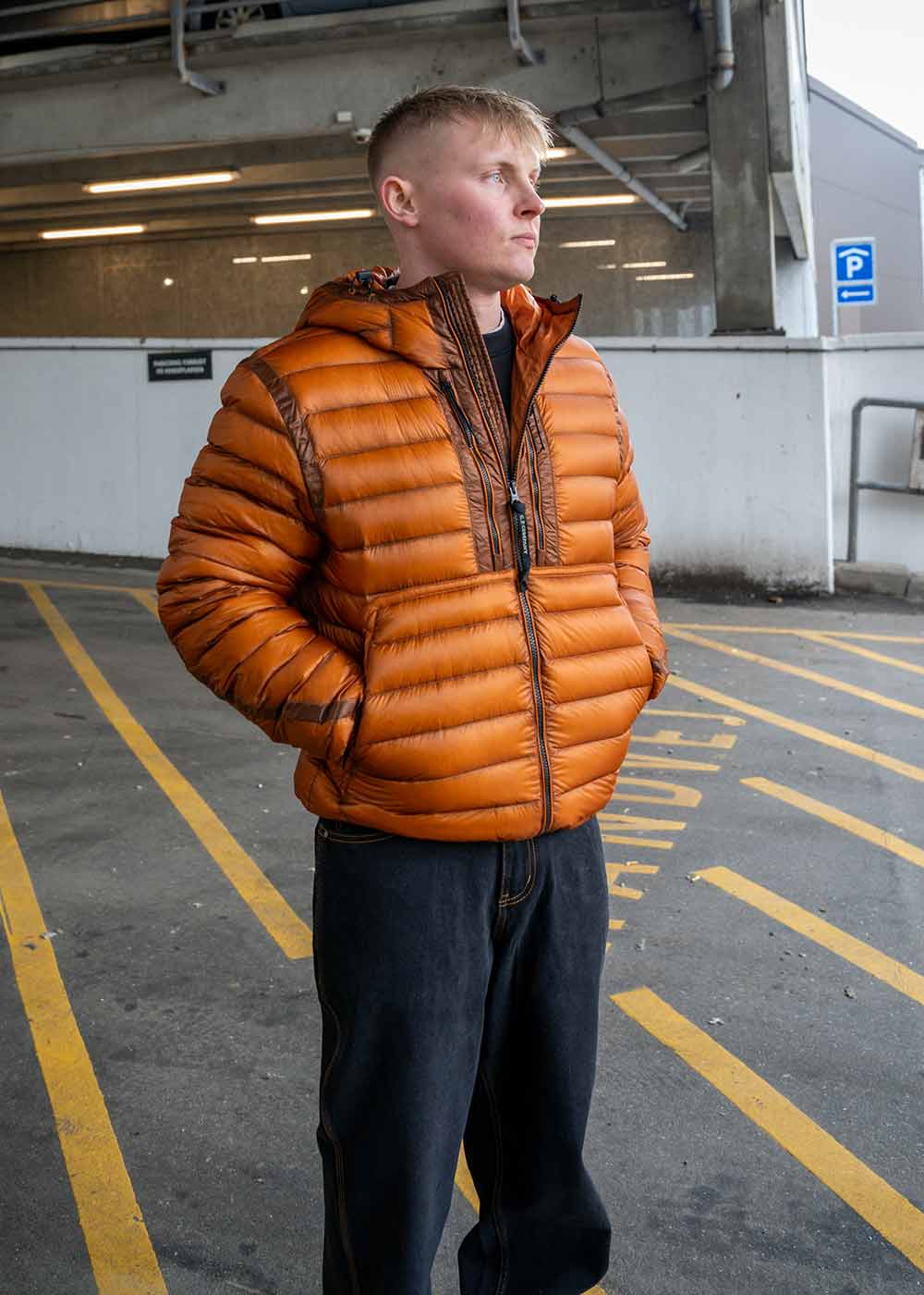 D.D. SHELL GOGGLE DOWN JACKET - Bombay Brown-Outerwear-C.P. Company-Butler Loftet