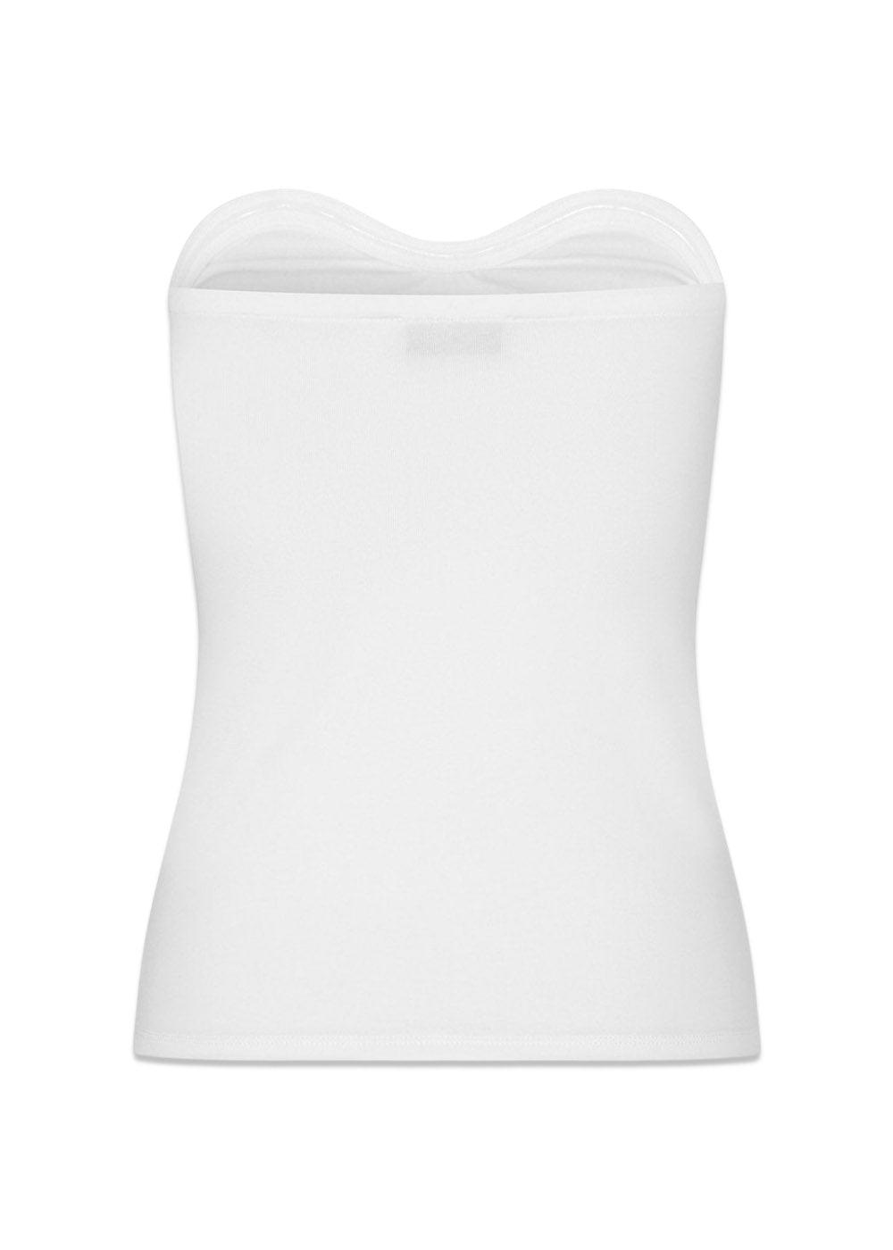DaeMD tube top - White-Top-Modström-Butler Loftet
