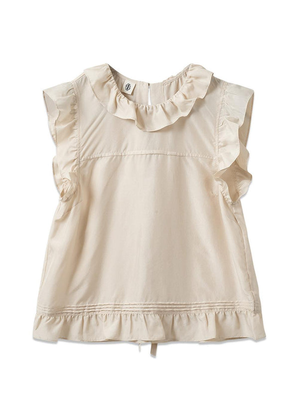 Darling Scallop Top - Ecru-Top-The Garment-Butler Loftet