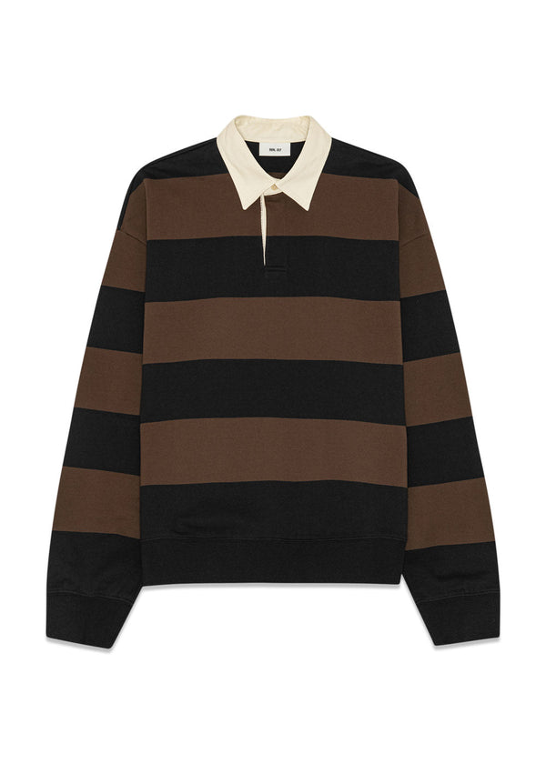 David Polo 30043 - Brown Stripe-Sweatshirts-Nn. 07-Butler Loftet