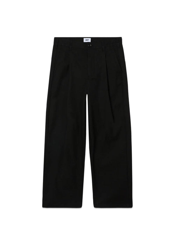 Dean Pleated Pant - Black-Pants-OBEY-Butler Loftet