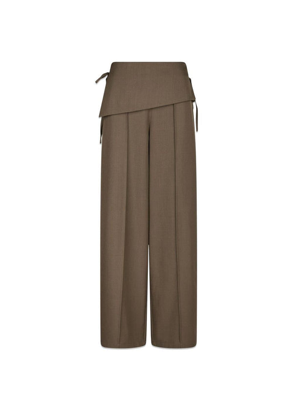 Deani Fold Pants - Taupe-Pants-Neo Noir-Butler Loftet