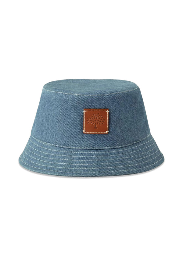 Denim Bucket Hat - Denim Blue-Headwear-Mulberry-Butler Loftet
