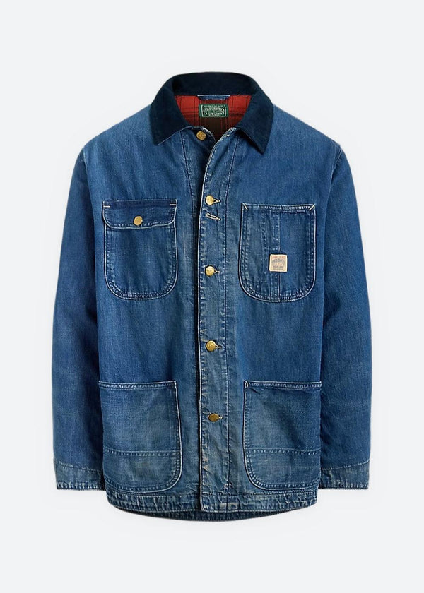 Denim Utility Jacket - Denim Blue