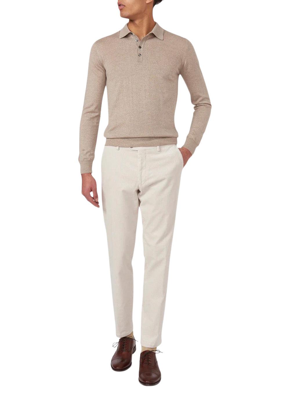 Denz Trousers - Creme White-Pants-Oscar Jacobson-Butler Loftet