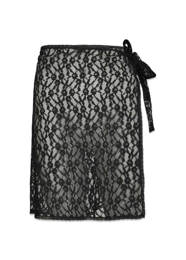 Diffana Wrap Skirt - Black-Skirts-Neo Noir-Butler Loftet