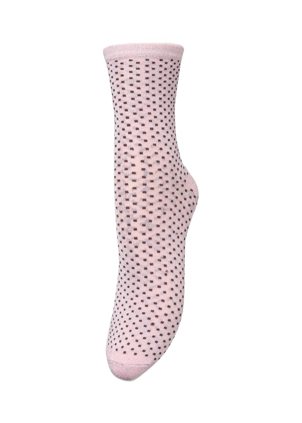 Dina Small Dots - Almond Blossom-Socks/stockings-BeckSöndergaard-Butler Loftet