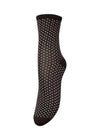 Dina Small Dots - Dark Brown-Socks/stockings-BeckSöndergaard-Butler Loftet