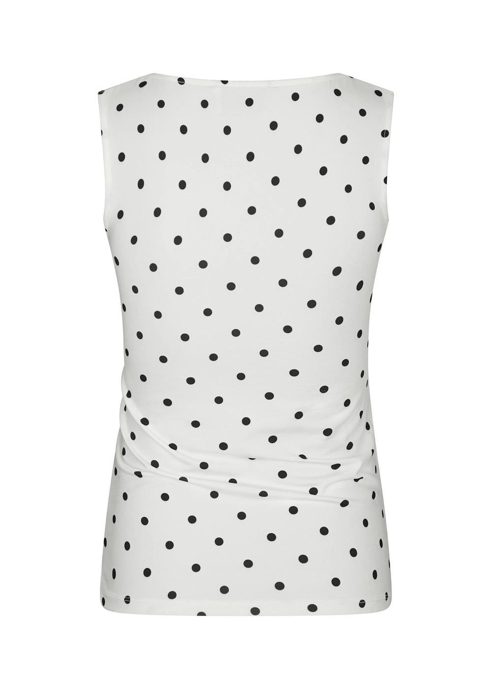 Ditty Jersey Dot Top - White-Top-Neo Noir-Butler Loftet