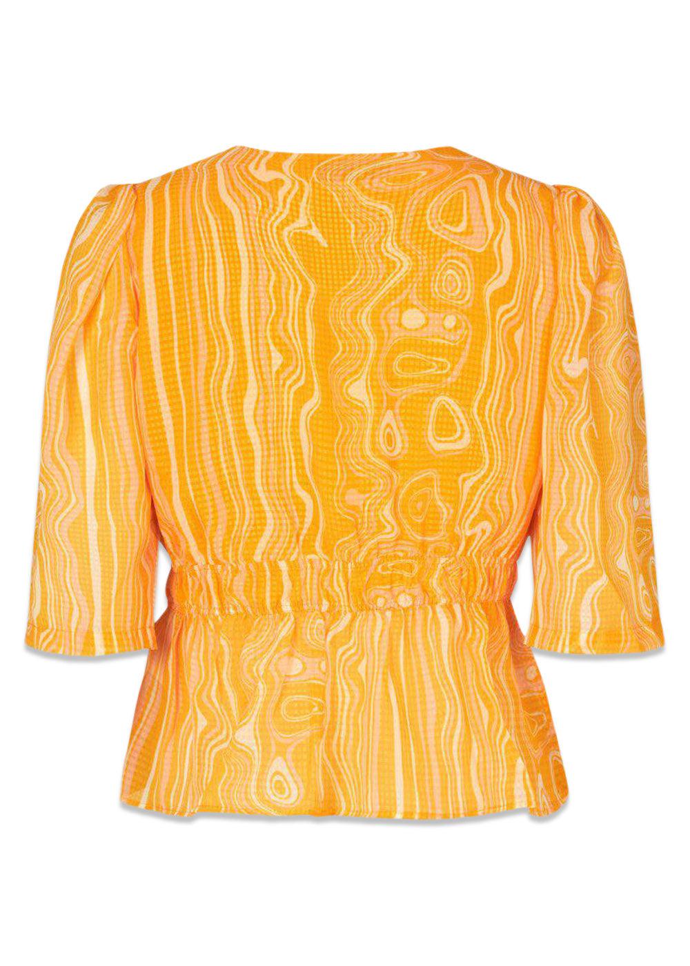 DonteMD print top - Peachy Swirl