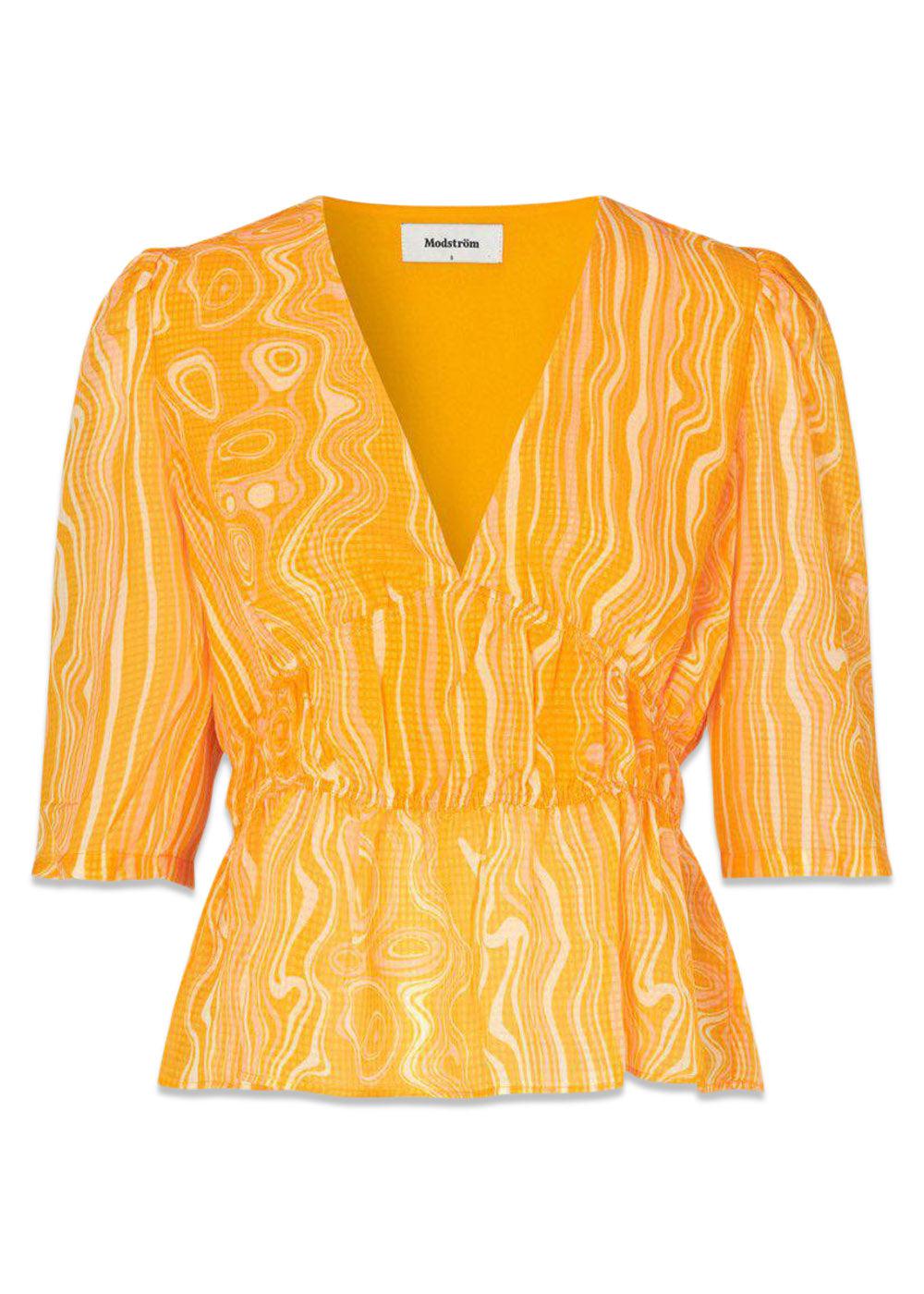 Modströms DonteMD print top - Peachy Swirl. Køb toppe her.