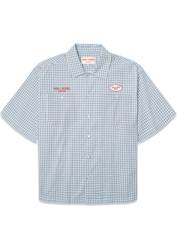 Dragon Shirt NIKBEN - Blue-White-Shirts-Woodbird-Butler Loftet