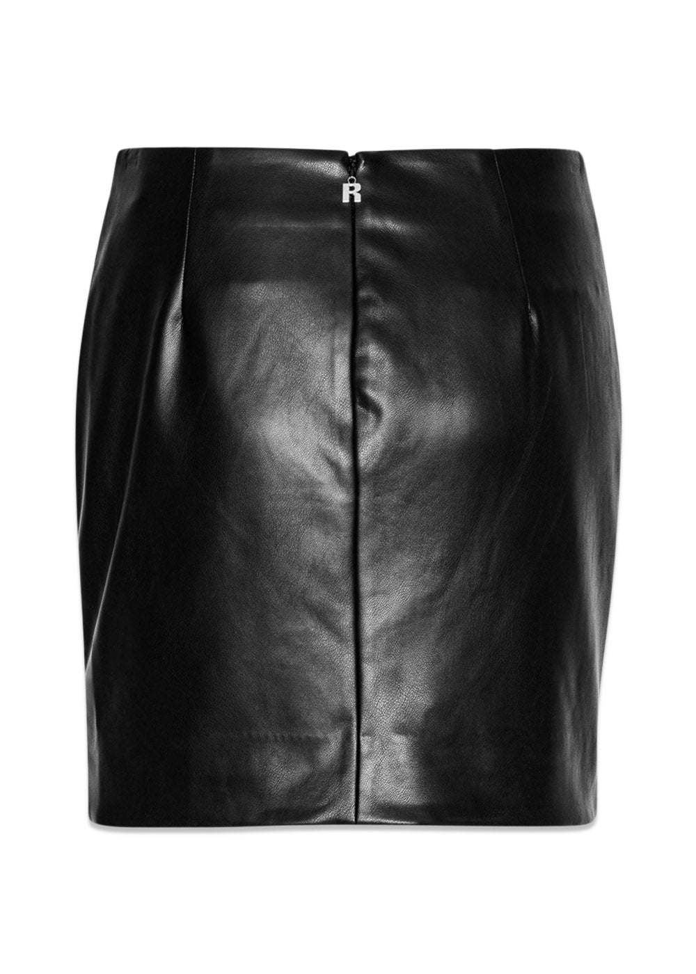 Draped Mini Skirt - Black