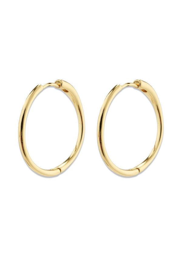 EANNA large hoops gold-plated - Gold Plated-Jewellery-Pilgrim-Butler Loftet