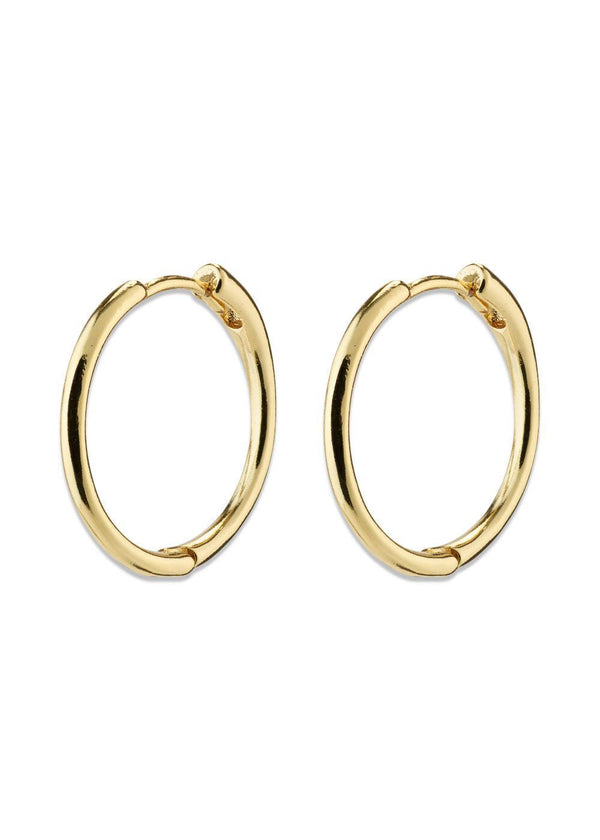 EANNA medium hoops gold-plated - Gold Plated-Jewellery-Pilgrim-Butler Loftet