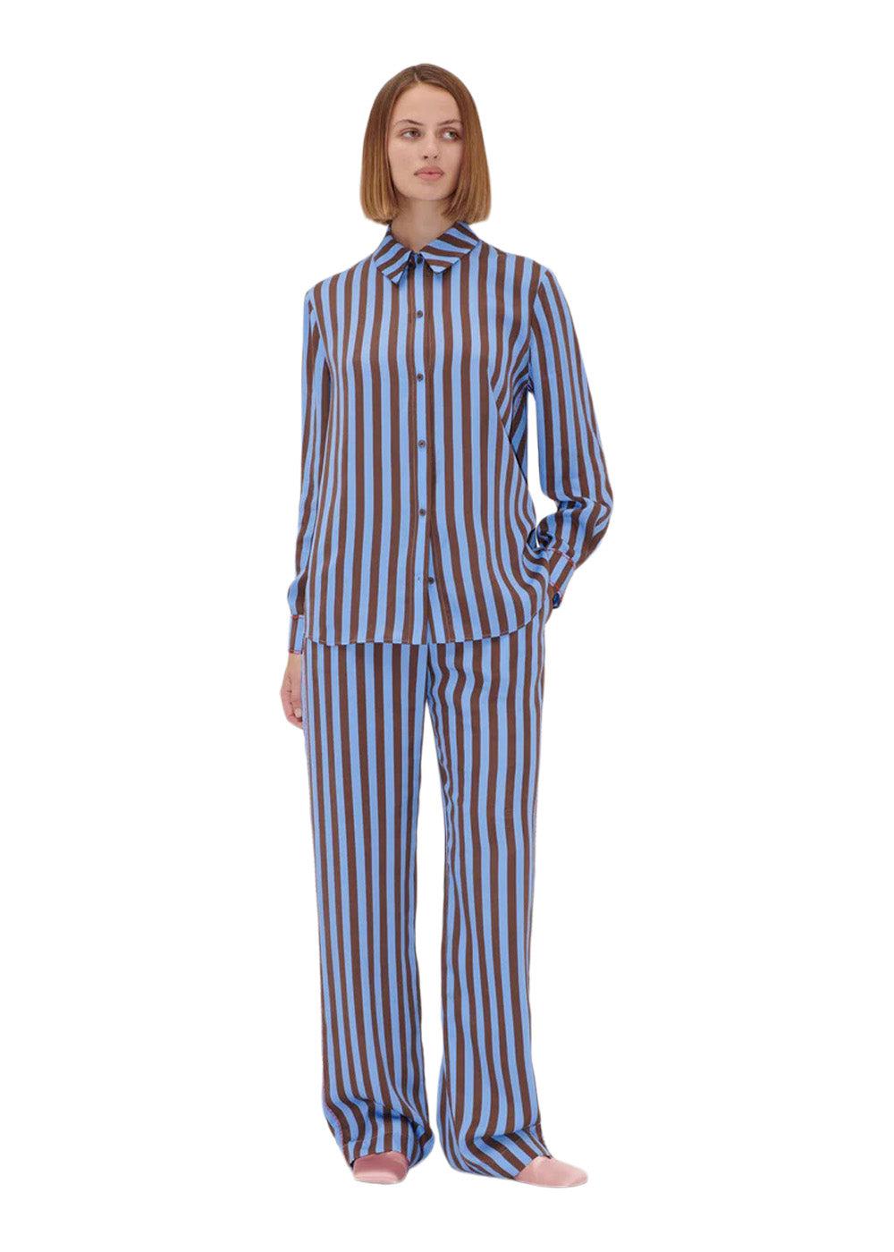 ELASTICATED LONG PANTS - Embroidery Stripe-Pants-Stine Goya-Butler Loftet