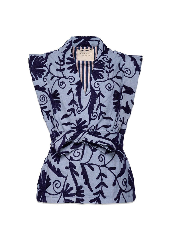ELISA VEST - Blue Bliss-Top-Sissel Edelbo-Butler Loftet