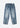Ecru Daicock Printed Jeans - Mid Tone Indigo