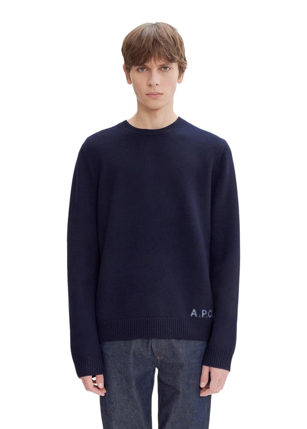 Edward Pullover - Dark Navy-Knitwear-A.P.C-Butler Loftet