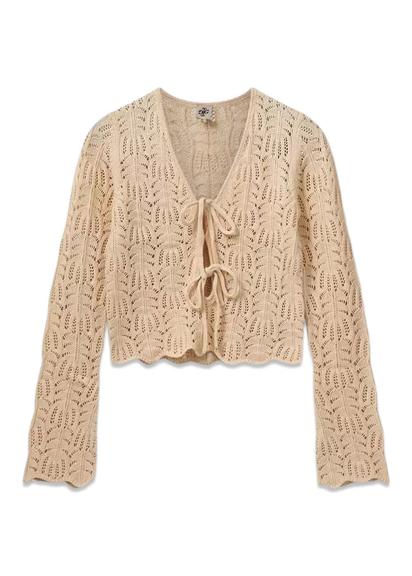 Egypt Crochet Top - Bone
