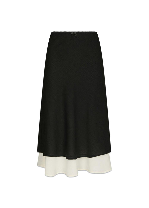 Elinor Chiffon Skirt - Black-Skirts-Neo Noir-Butler Loftet
