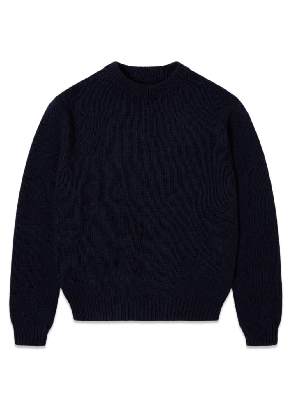 Ellis Sweater - Navy / Off White-Knitwear-Edwin-Butler Loftet