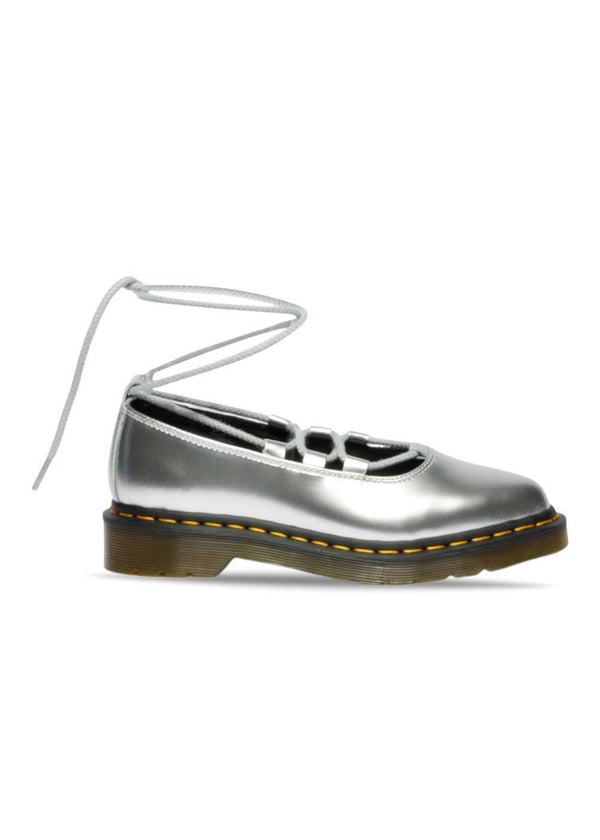 Elphie Ii Silver Metallic Patent Lamper - Silver Metallic-Shoes-Dr. Martens-Butler Loftet