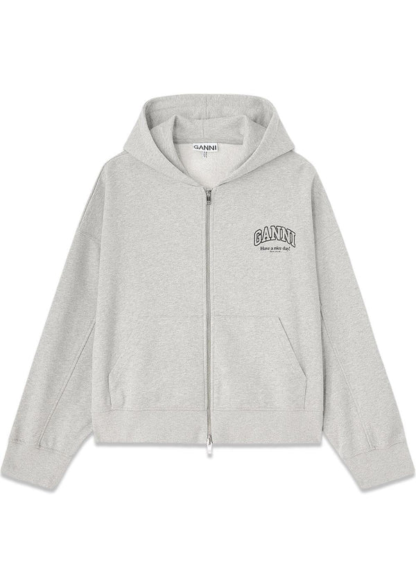 Essential Isoli Zip Hoodie - Paloma-Hoodies-Ganni-Butler Loftet