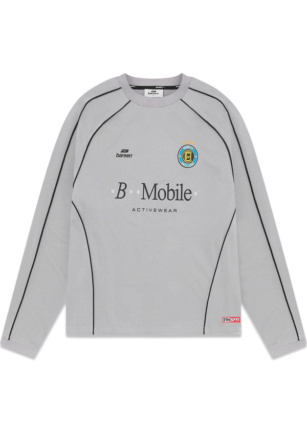 FOOTBALL JERSEY - LS - Grey-T-shirts-Bareen-Butler Loftet
