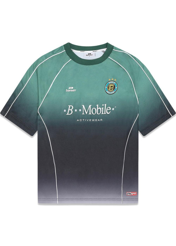FOOTBALL JERSEY - SS - Teal Gradient-T-shirts-Bareen-Butler Loftet