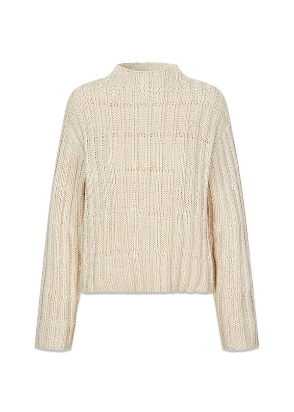 FelipeMD short t-neck - Summer Sand-Knitwear-Modström-Butler Loftet