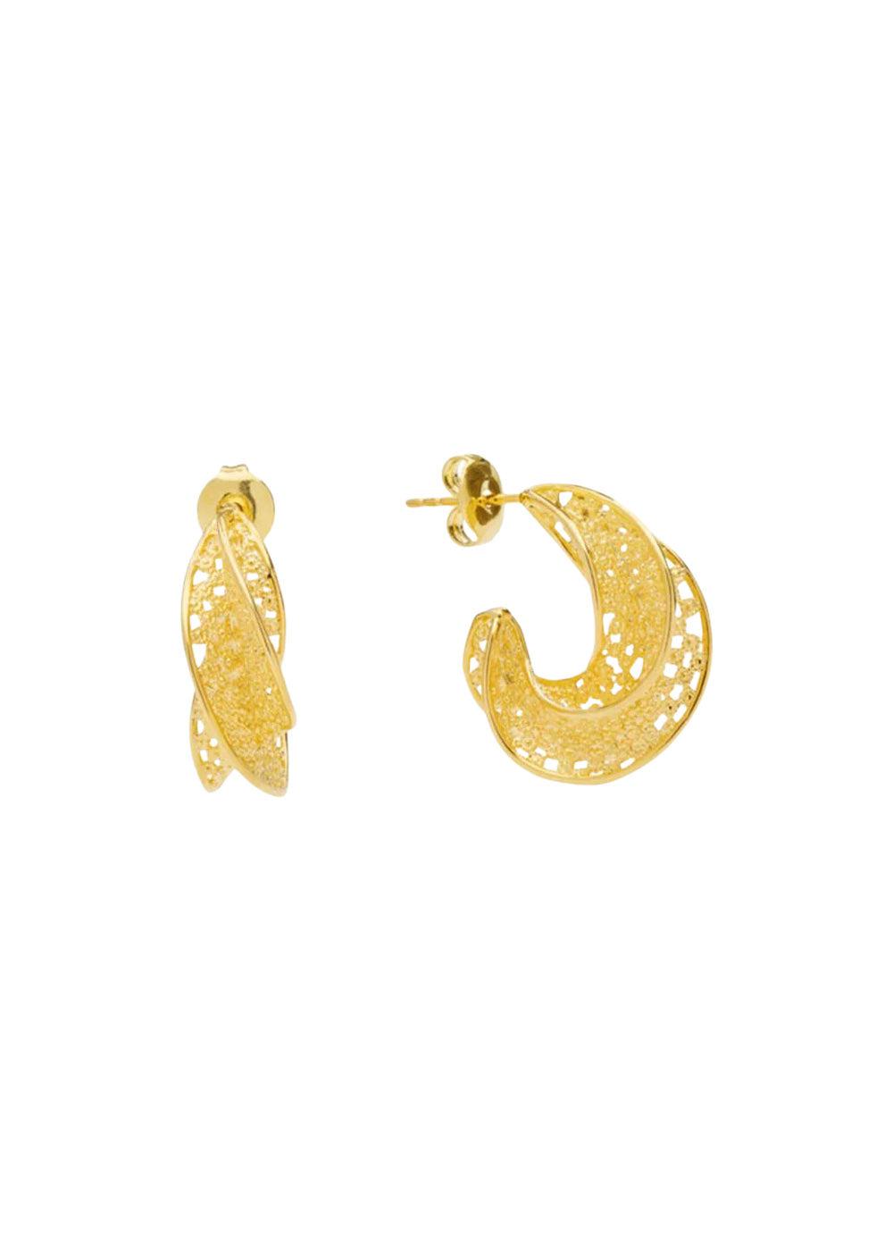 Filigran Afrika  Studs - Fg, Goldplated