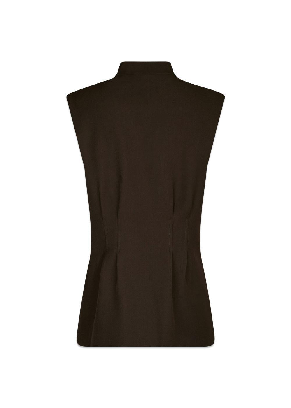 Finna Structure Vest - Dark Brown-Blazers-Neo Noir-Butler Loftet
