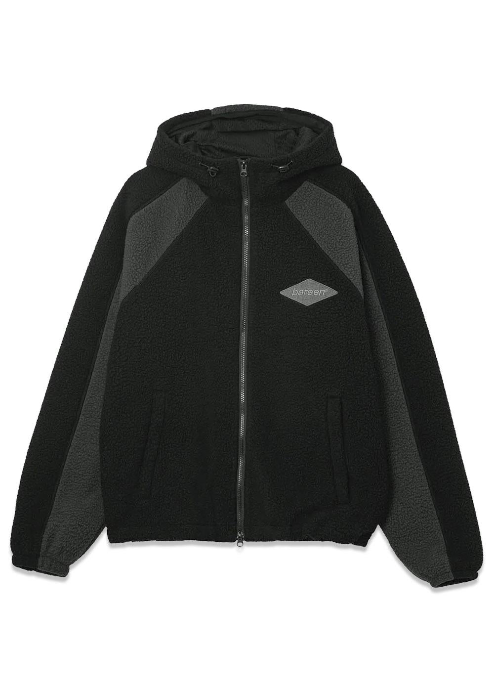 Fleece Jacket - Two-Tone - Bristol Black-Outerwear-Bareen-Butler Loftet