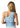 Florini Big Flower Mesh Top - Light Blue-Top-Neo Noir-Butler Loftet