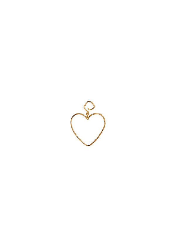 Funky Heart Earring - Goldplated-Jewellery-Stine A-Butler Loftet