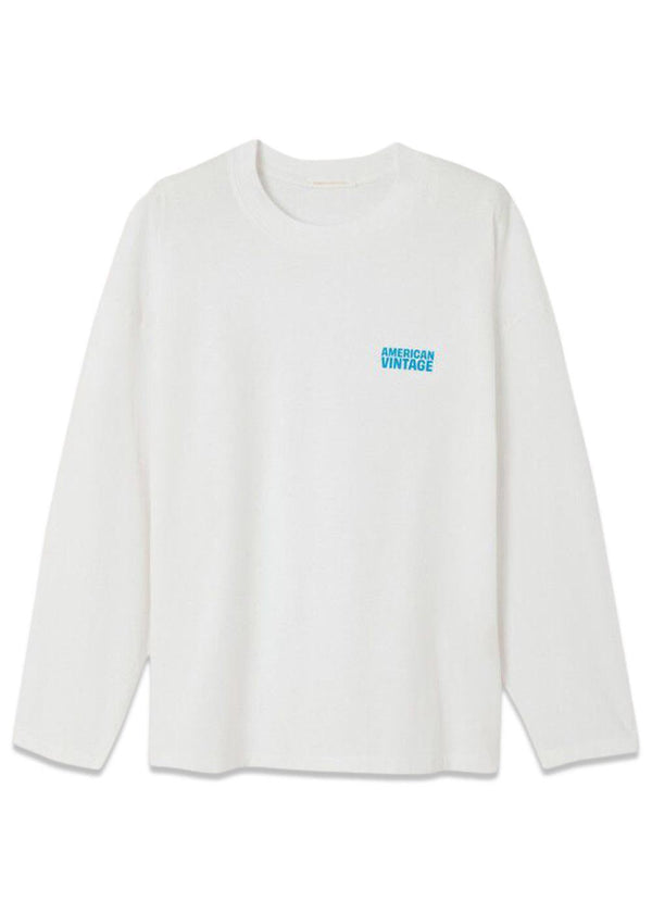 GIX - Blanc/White-T-shirts-American Vintage-Butler Loftet