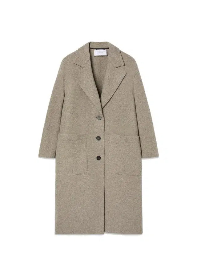 GREATCOAT BOILED WOOL - Natural Casha-Outerwear-Harris Wharf London-Butler Loftet