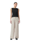 GaleMD 2 wide pants - Beige Melange-Pants-Modström-Butler Loftet