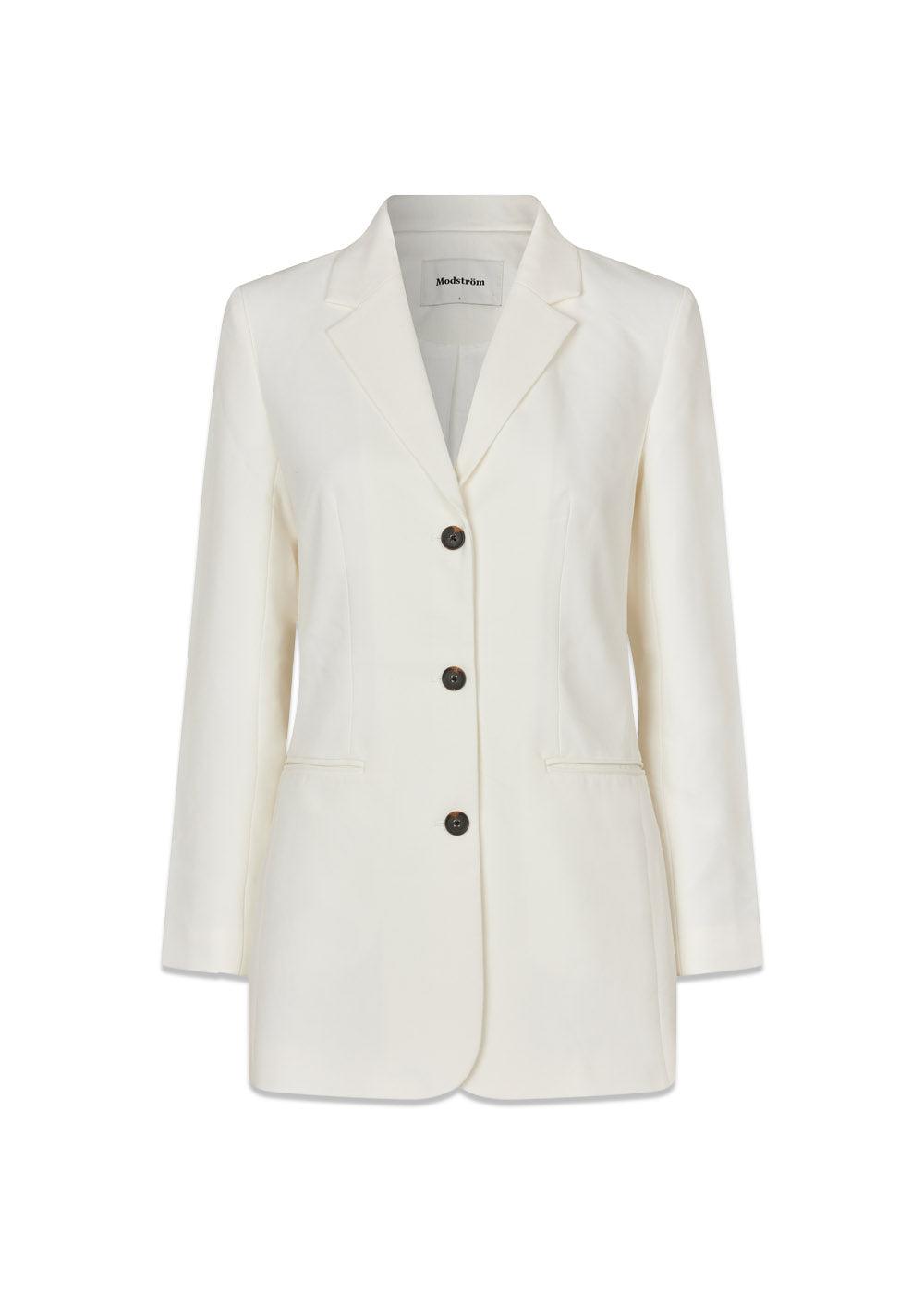 GaleMD slim blazer - Soft White-Blazers-Modström-Butler Loftet