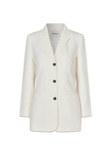GaleMD slim blazer - Soft White-Blazers-Modström-Butler Loftet