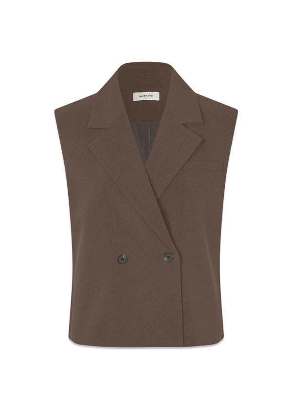 Galemd vest - Espresso-Blazers-Modström-Butler Loftet