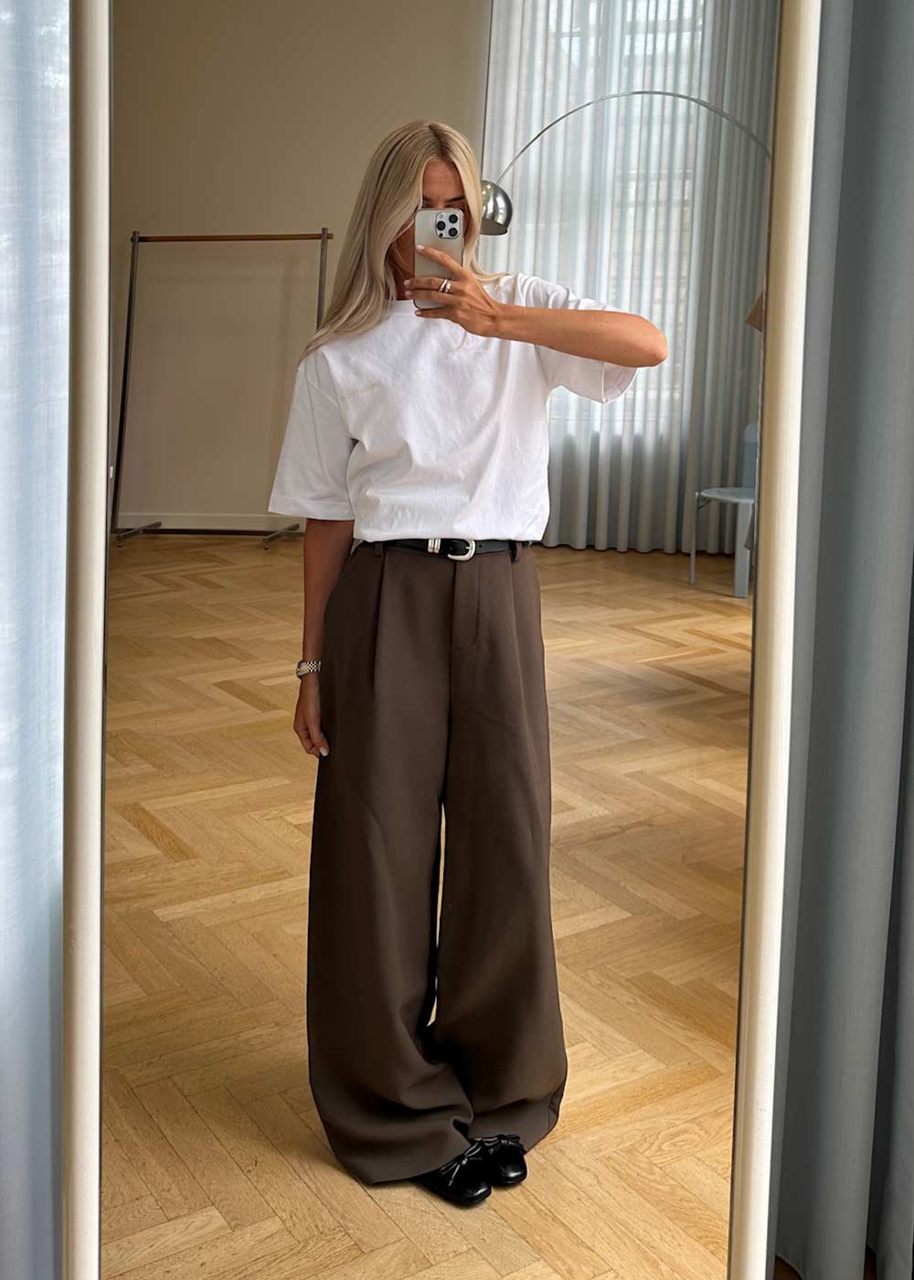 Galemd wide pants - Espresso-Pants-Modström-Butler Loftet