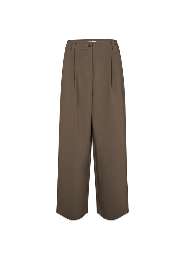 Galemd wide pants - Espresso-Pants-Modström-Butler Loftet