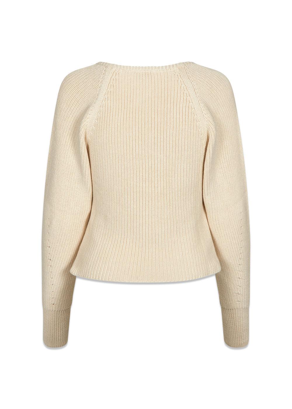 GalenMD short v-neck - Summer Sand-Knitwear-Modström-Butler Loftet