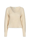 GalenMD short v-neck - Summer Sand-Knitwear-Modström-Butler Loftet