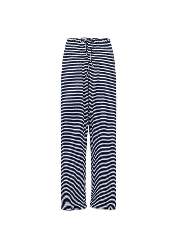 Geri Stripe Pants - Dark Navy