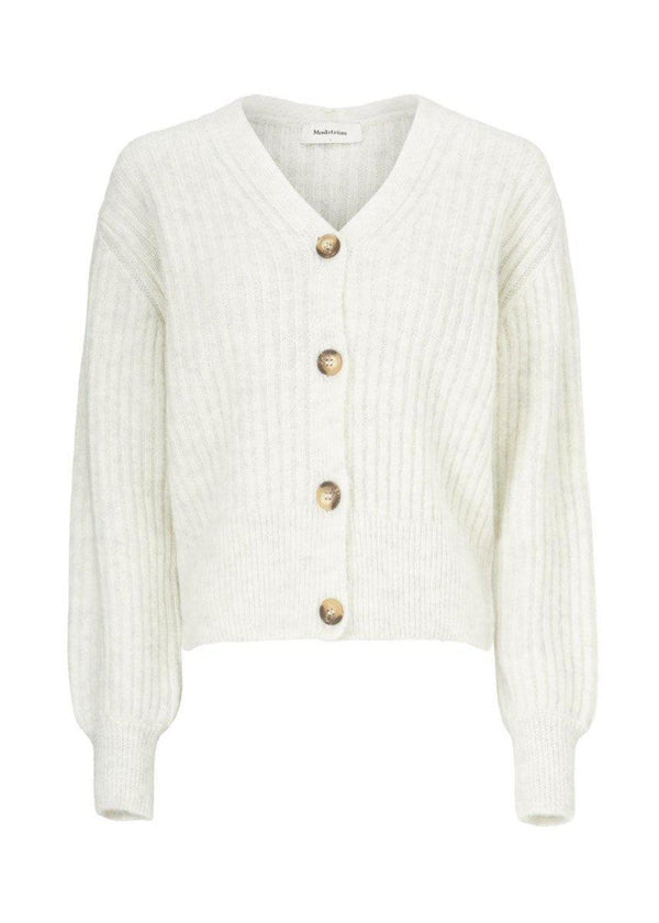 Modströms Goldie cardigan - Off White. Køb strik her.